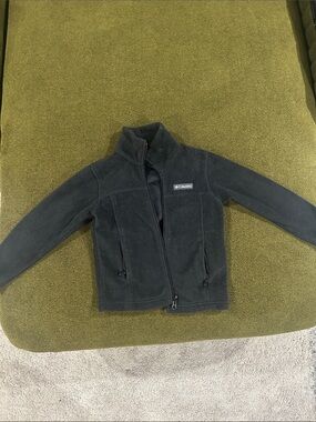 Columbia Kids Black Fleece Zip Jacket